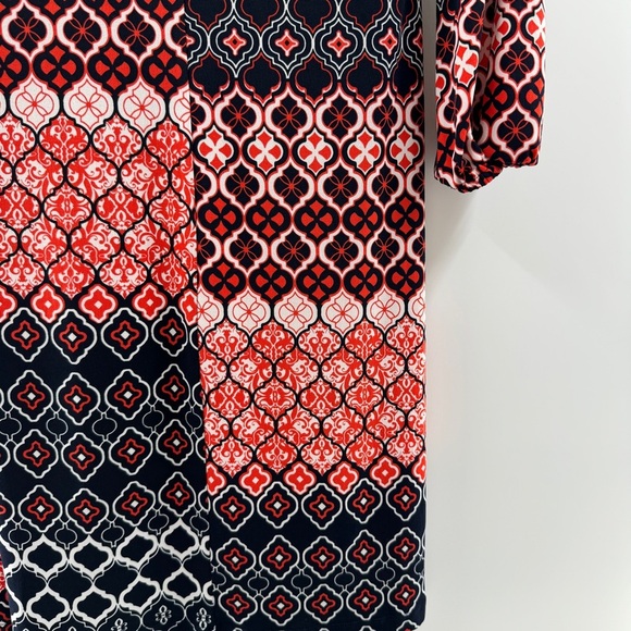 Enfocused Studio Patterned Knee-Length Dress Size 4 - Picture 8 of 8